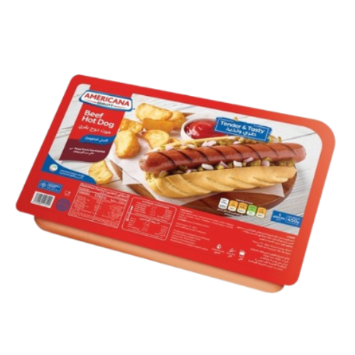 هوت دوج لحم بقري 450 جرام أمريكانا